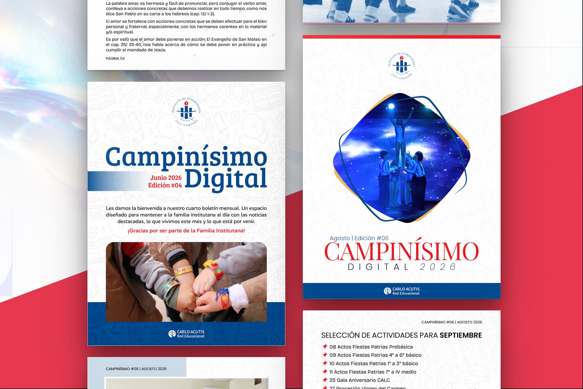 Diseño de boletín digital Campinisimo